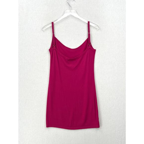 THEO THE LABEL Knit Slip Dress Womens Small Pink Mini Strappy Stretch NEW - Picture 3 of 13